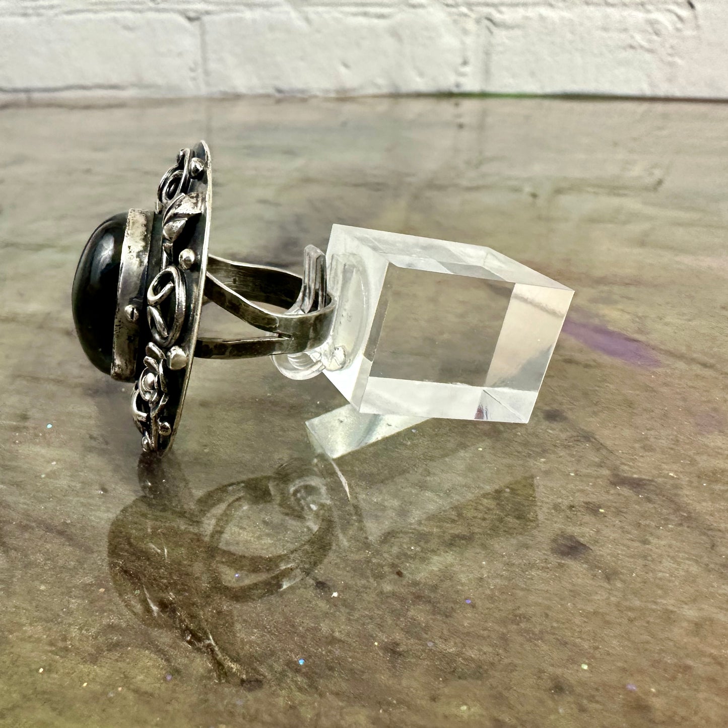 Sterling Silver large Keepsake/Poison Ring