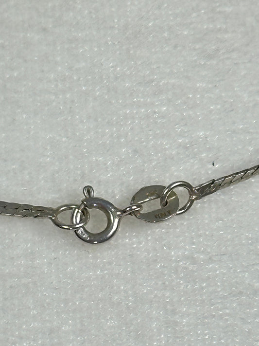 Vintage Monet Silver tone Choker length Chain