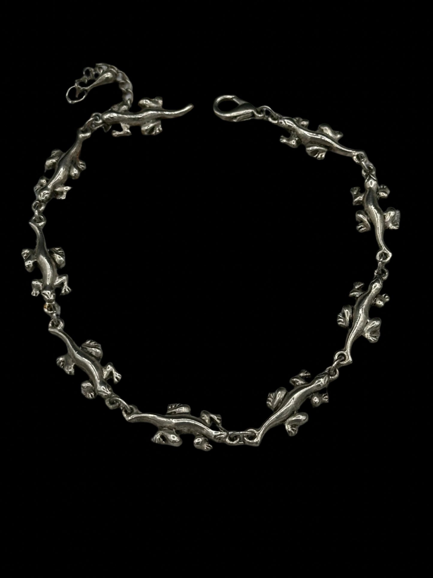 Reptile Bracelet/Anklet in silver