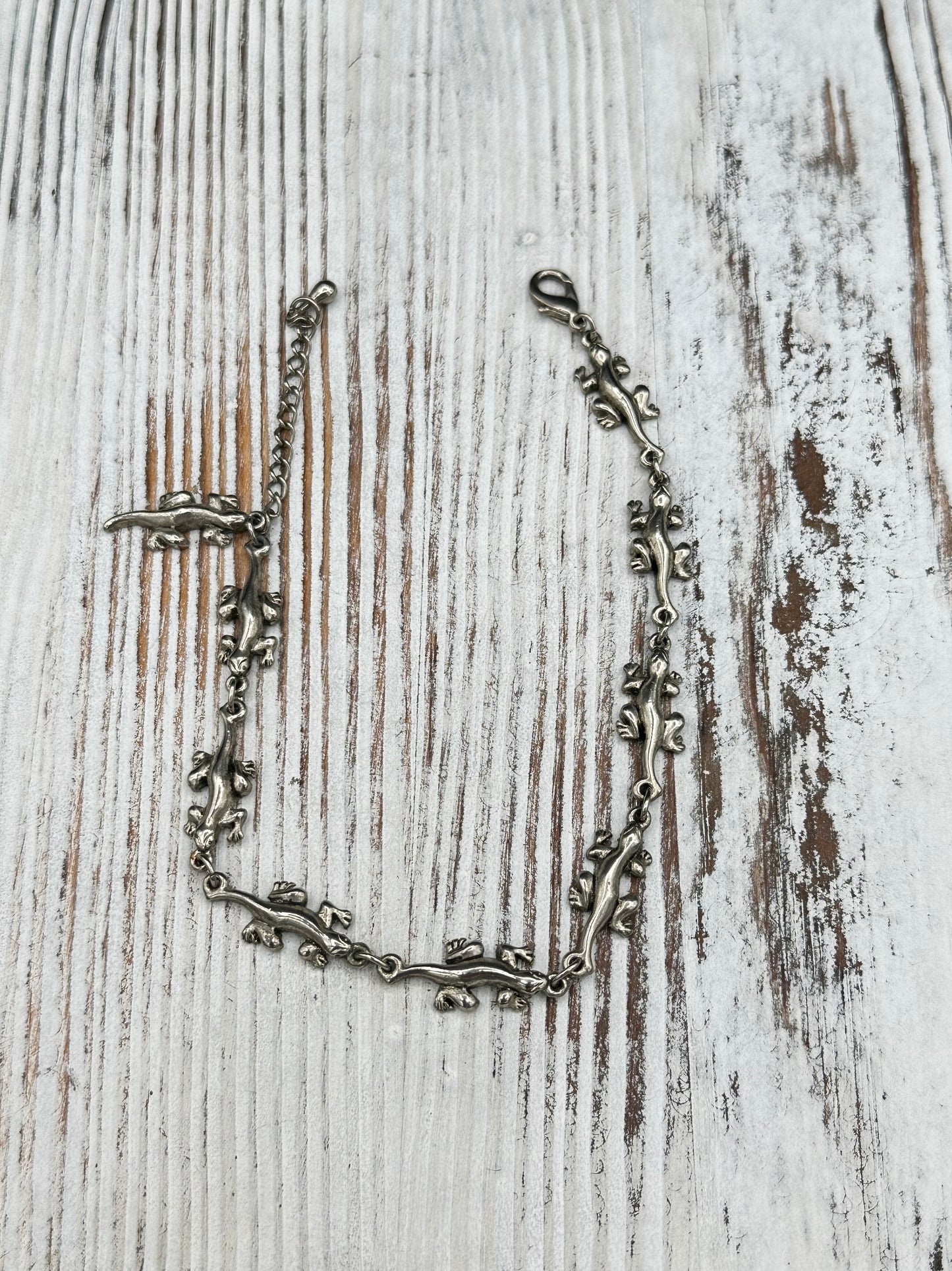 Reptile Bracelet/Anklet in silver