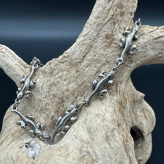 Reptile Bracelet/Anklet in silver