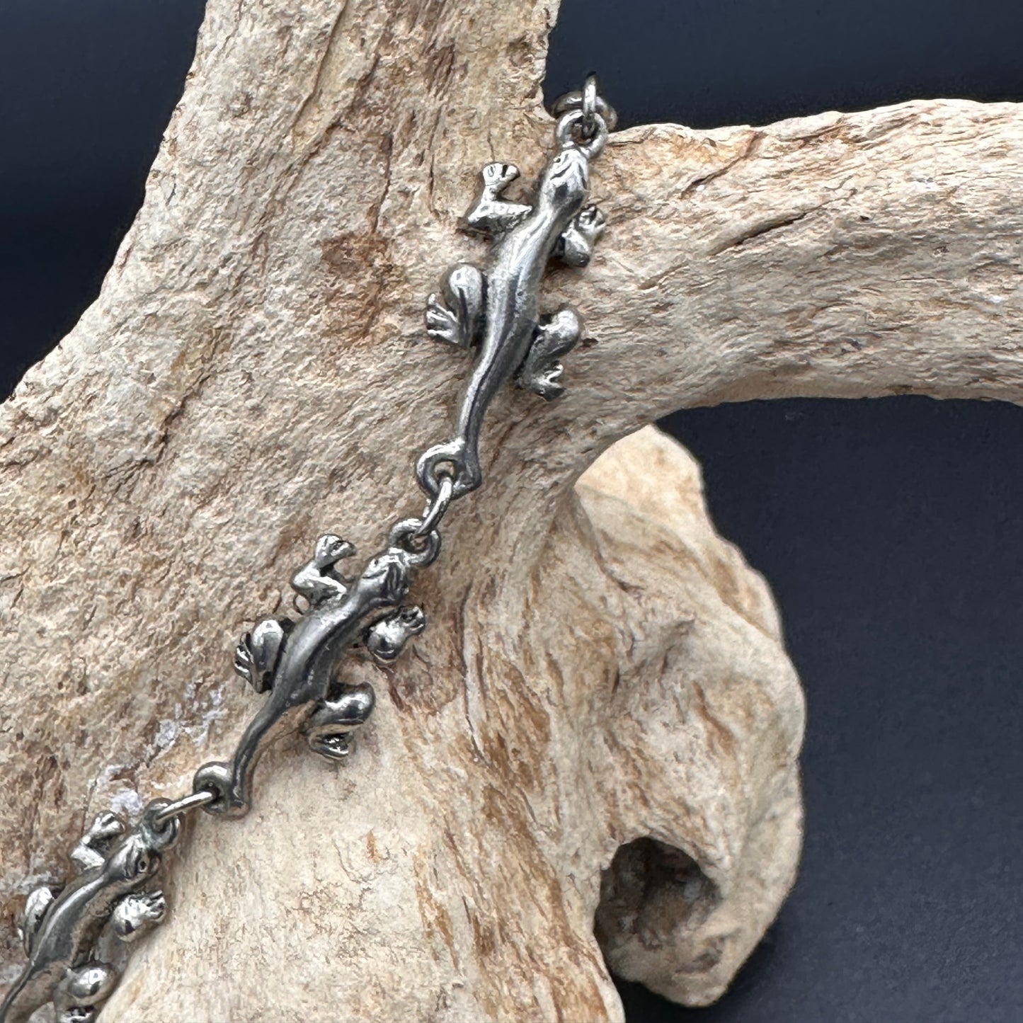 Reptile Bracelet/Anklet in silver