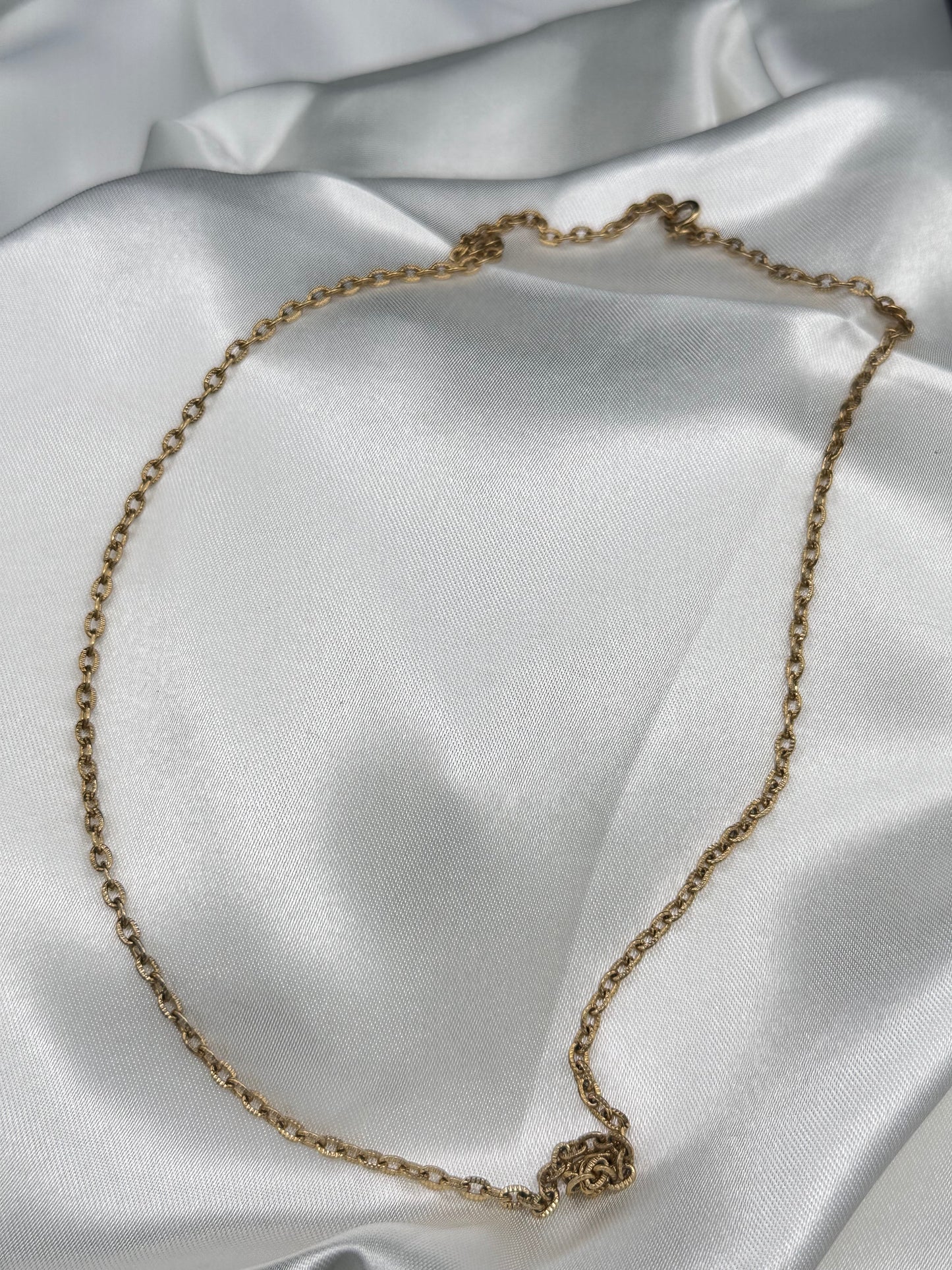 Vintage stamped link Gold tone chain