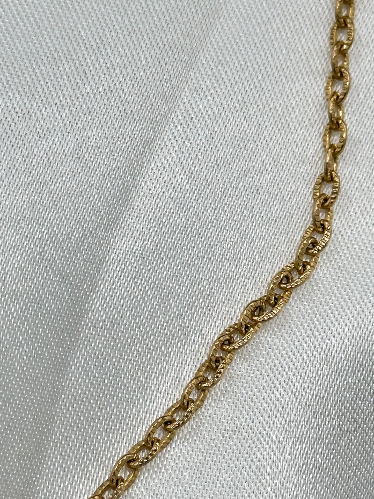Vintage stamped link Gold tone chain