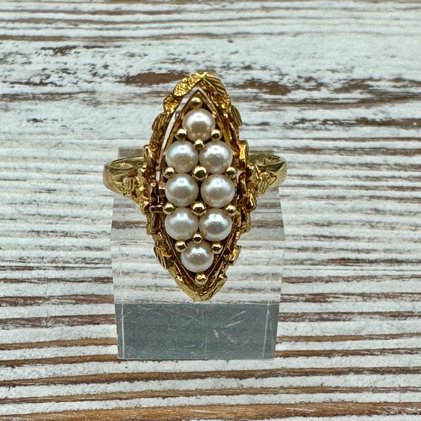 RARE Vintage/Antique Flip Ring in 18K yellow gold .
