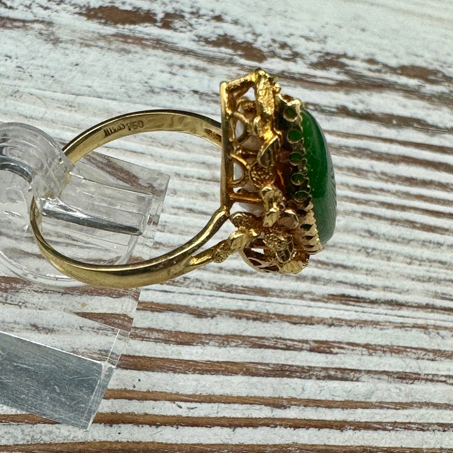 RARE Vintage/Antique Flip Ring in 18K yellow gold .