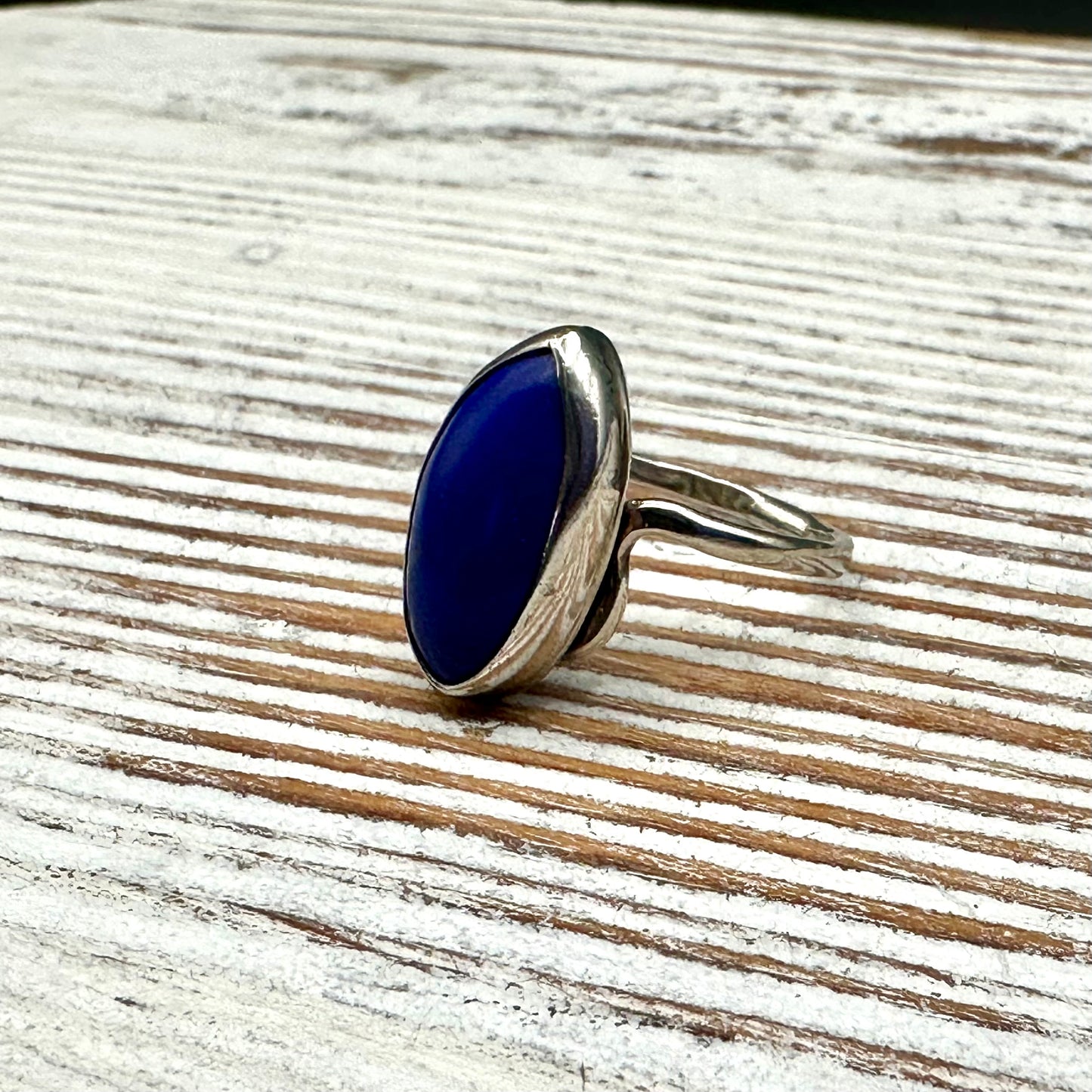 Lapis Lazuli In Sterling Silver Ring