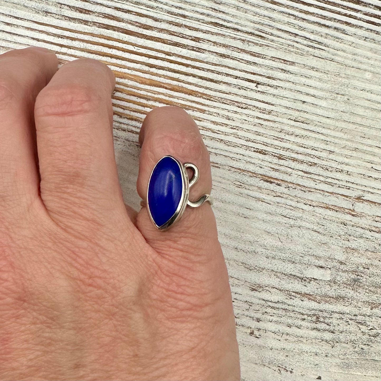 Lapis Lazuli In Sterling Silver Ring