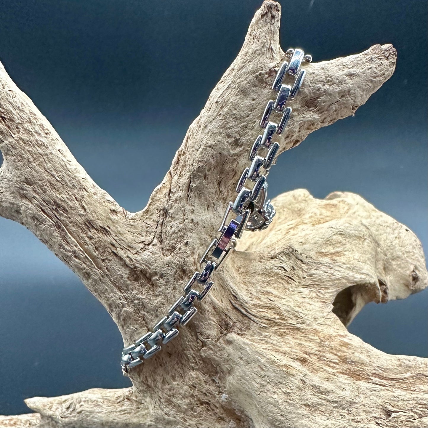 Nobel Black Peal accented with Cubic Zirconia Bracelet