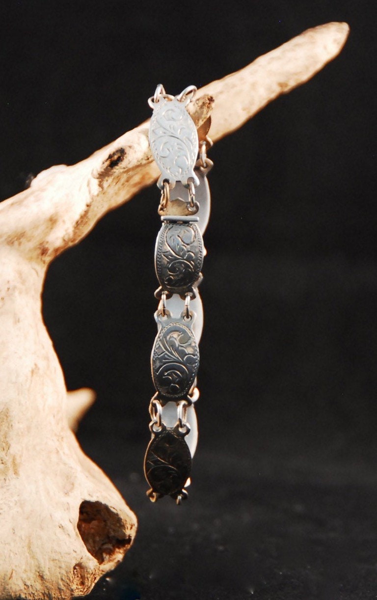 Vintage Sterling Silver Mexican made Link bracelet