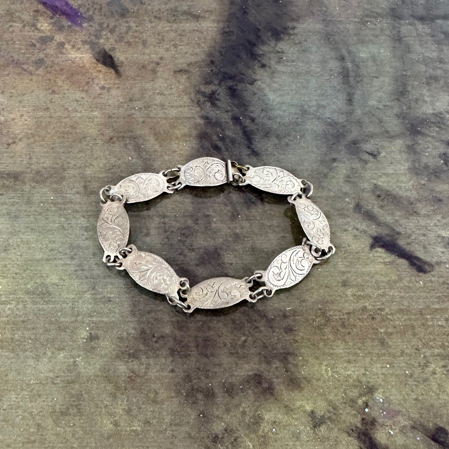 Vintage Sterling Silver Mexican made Link bracelet