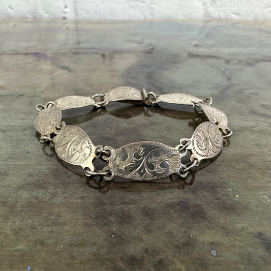 Vintage Sterling Silver Mexican made Link bracelet