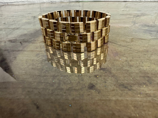 Kreisler Articulated Gold overlay bracelet
