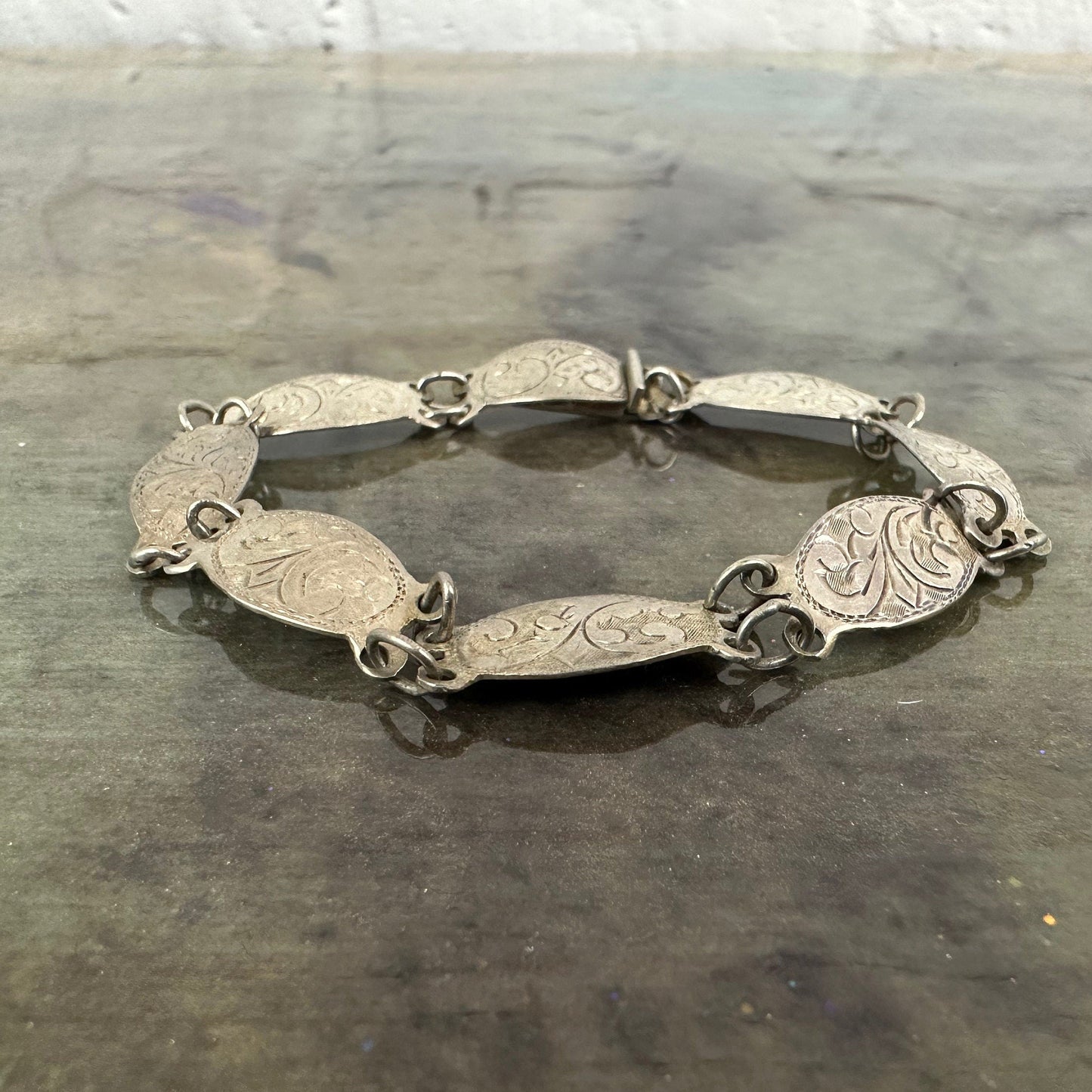 Vintage Sterling Silver Mexican made Link bracelet