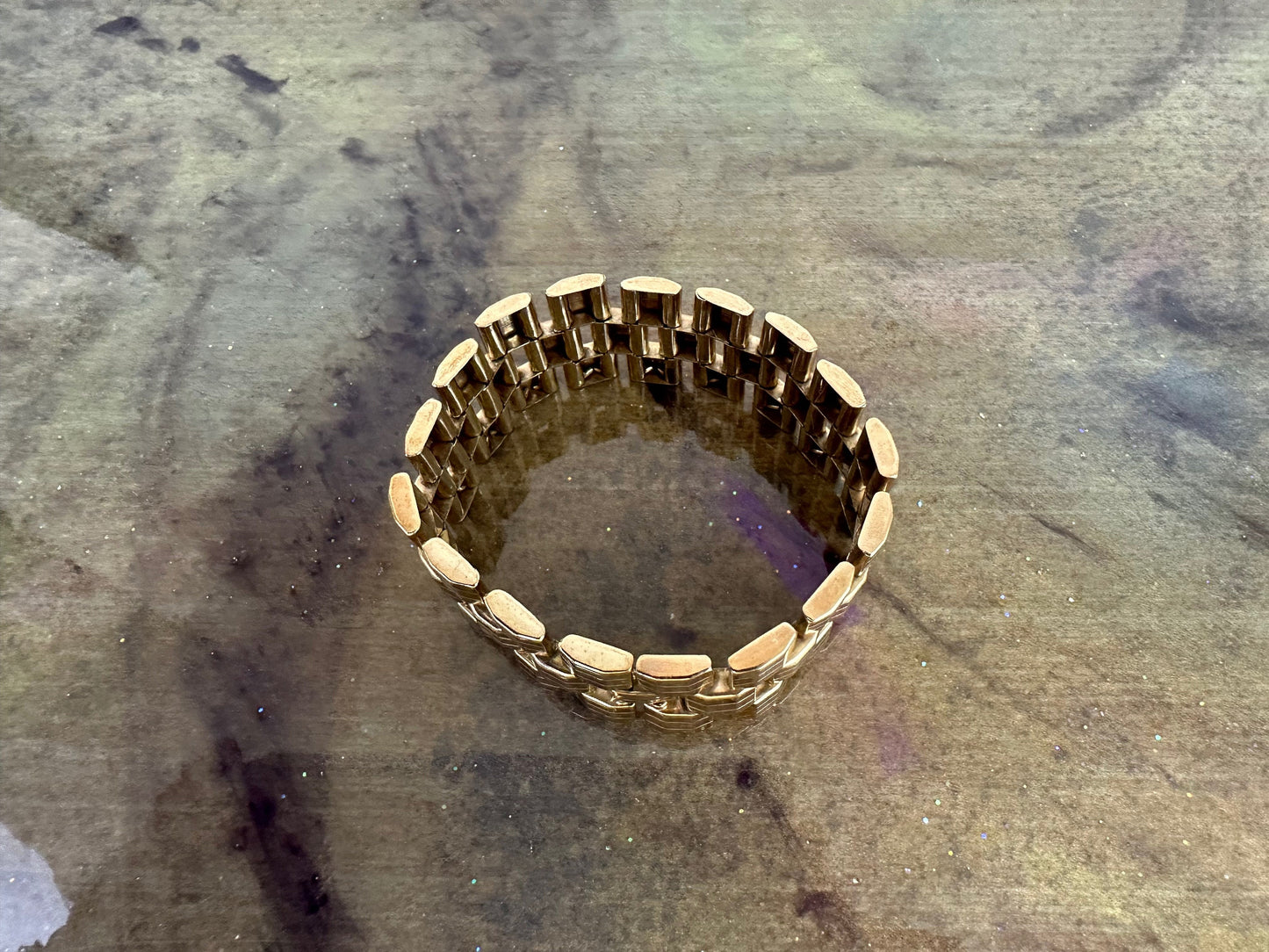 Kreisler Articulated Gold overlay bracelet