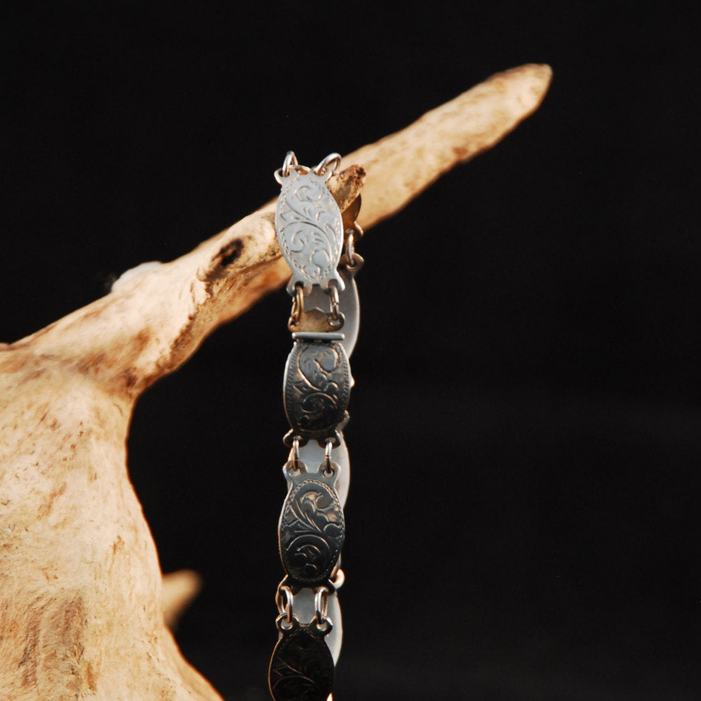 Vintage Sterling Silver Mexican made Link bracelet