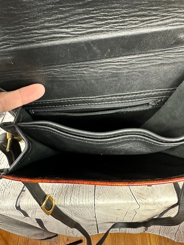 DBrev Alligator and Leather Handbag