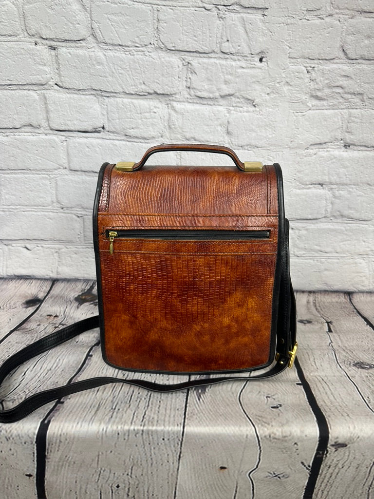 DBrev Alligator and Leather Handbag