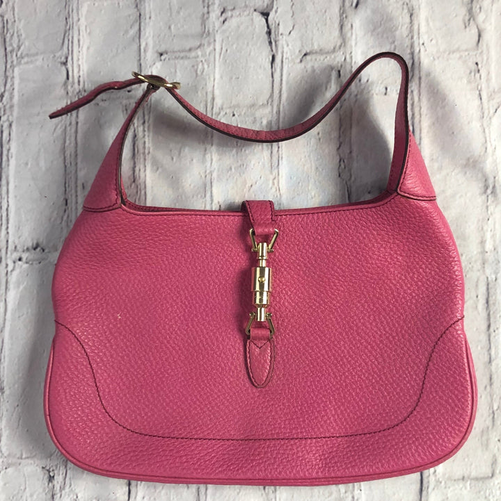 Vintage Pink Pebbled Leather “Jackie” Gucci Purse