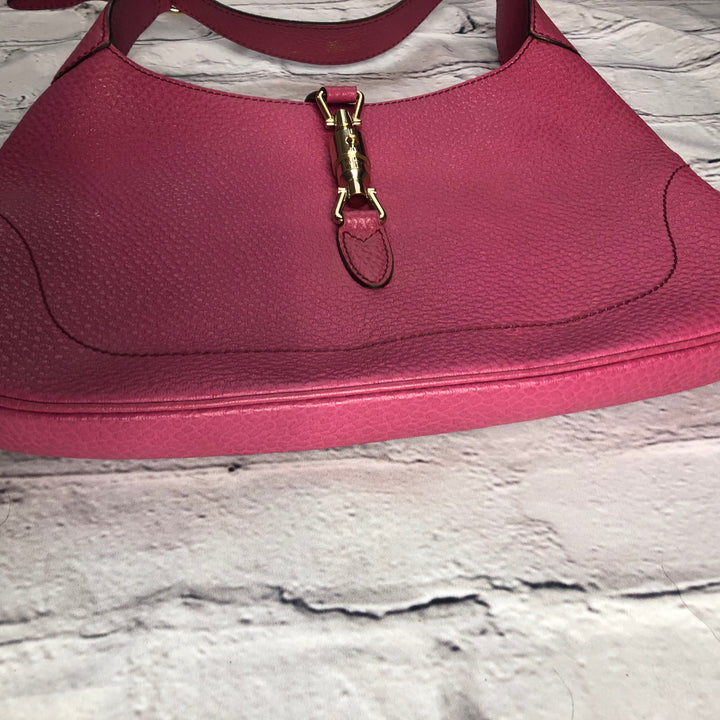 Vintage Pink Pebbled Leather “Jackie” Gucci Purse