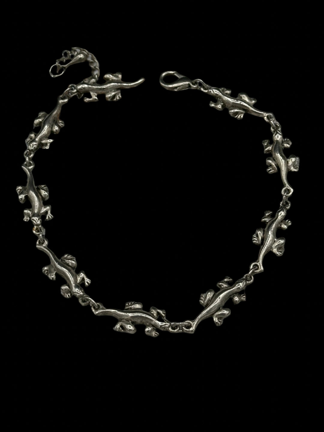 Reptile Bracelet/Anklet in silver