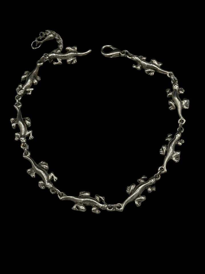 Reptile Bracelet/Anklet in silver