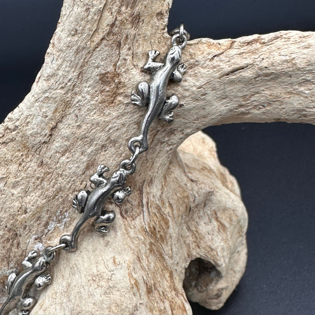 Reptile Bracelet/Anklet in silver