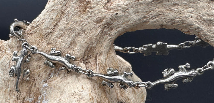 Reptile Bracelet/Anklet in silver