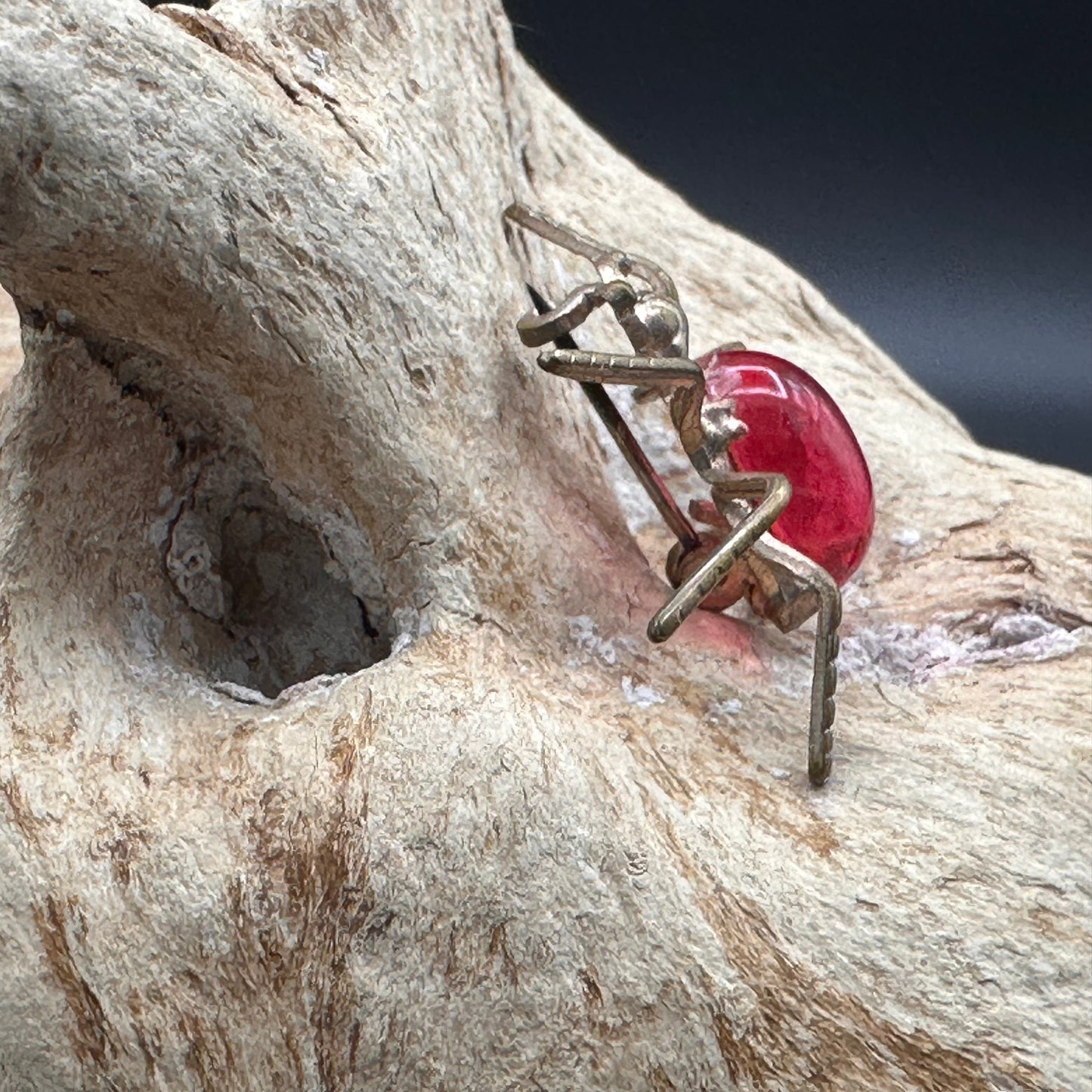 Vintage 1940’s Jelly Belly Spider Brooch
