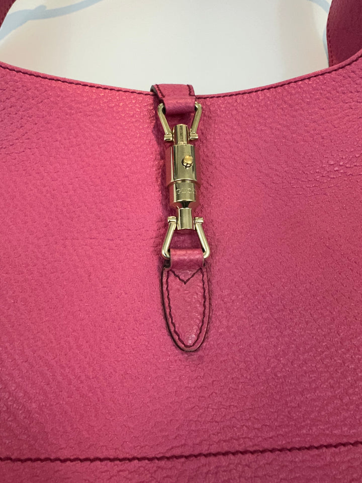 Vintage Pink Pebbled Leather “Jackie” Gucci Purse