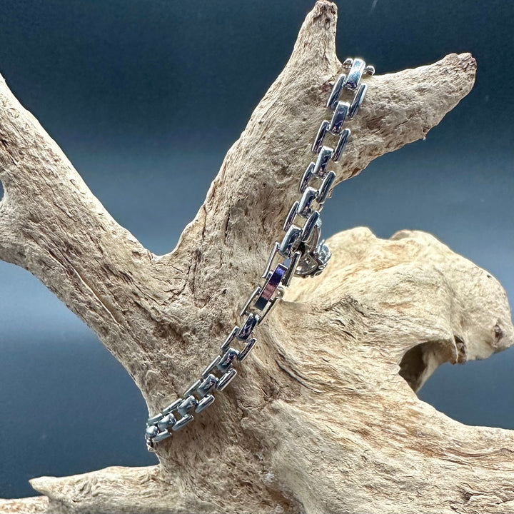 Nobel Black Peal accented with Cubic Zirconia Bracelet