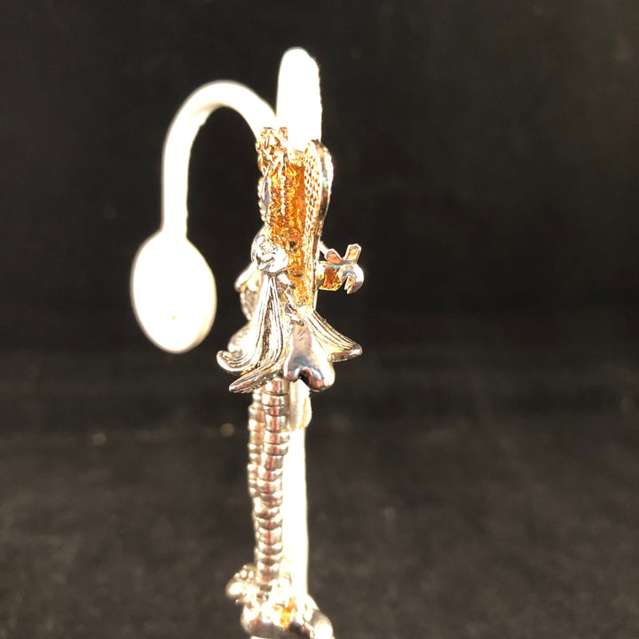 Gold and Silver Angel with Dangling legs Brooch