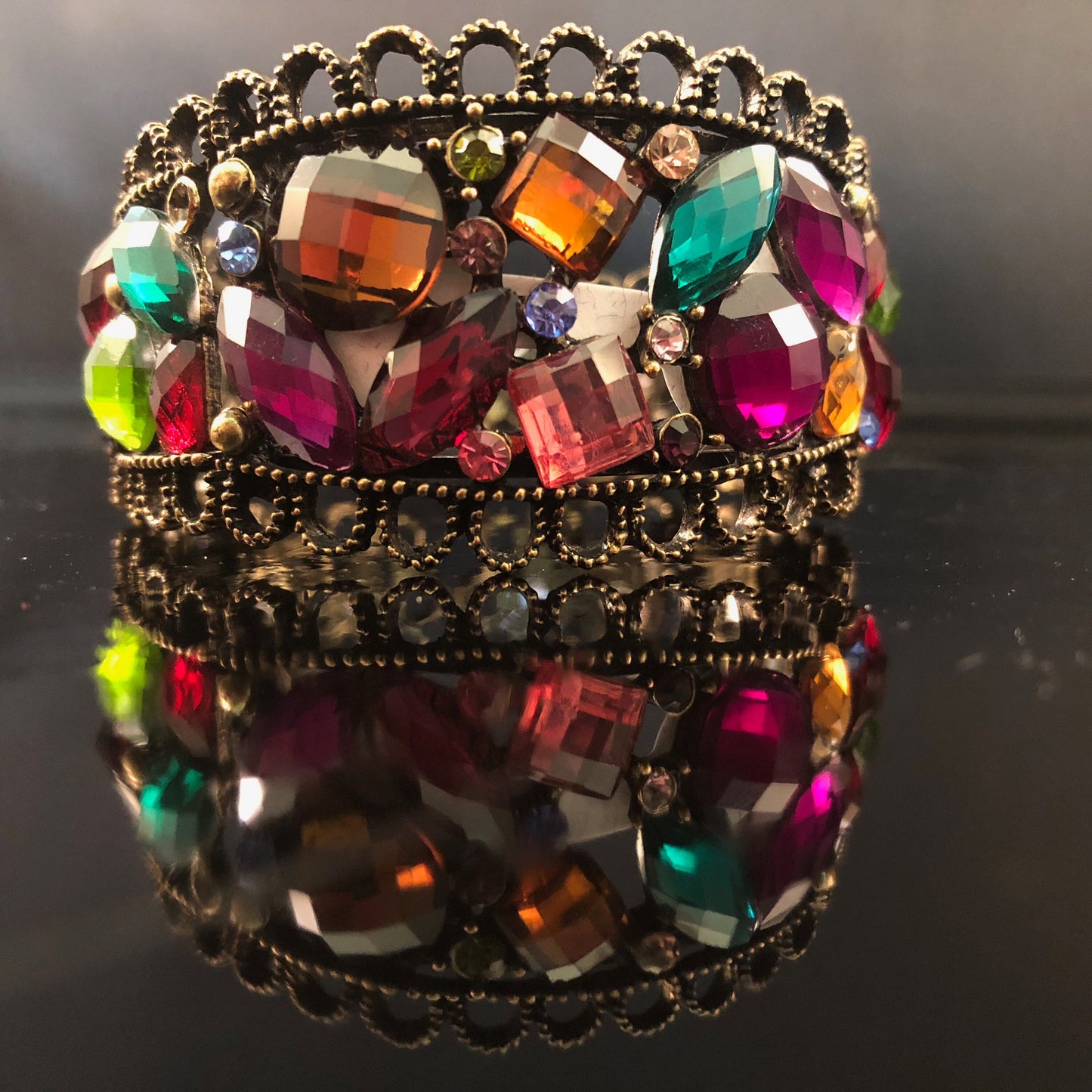 Colorful  Bracelet in Brass
