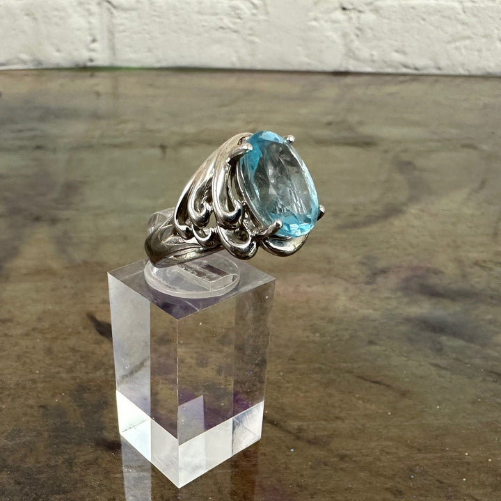 Blue Topaz and Sterling Silver ring