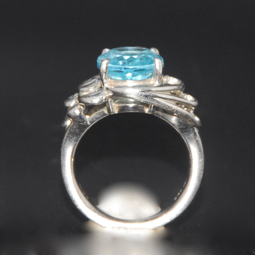 Blue Topaz and Sterling Silver ring